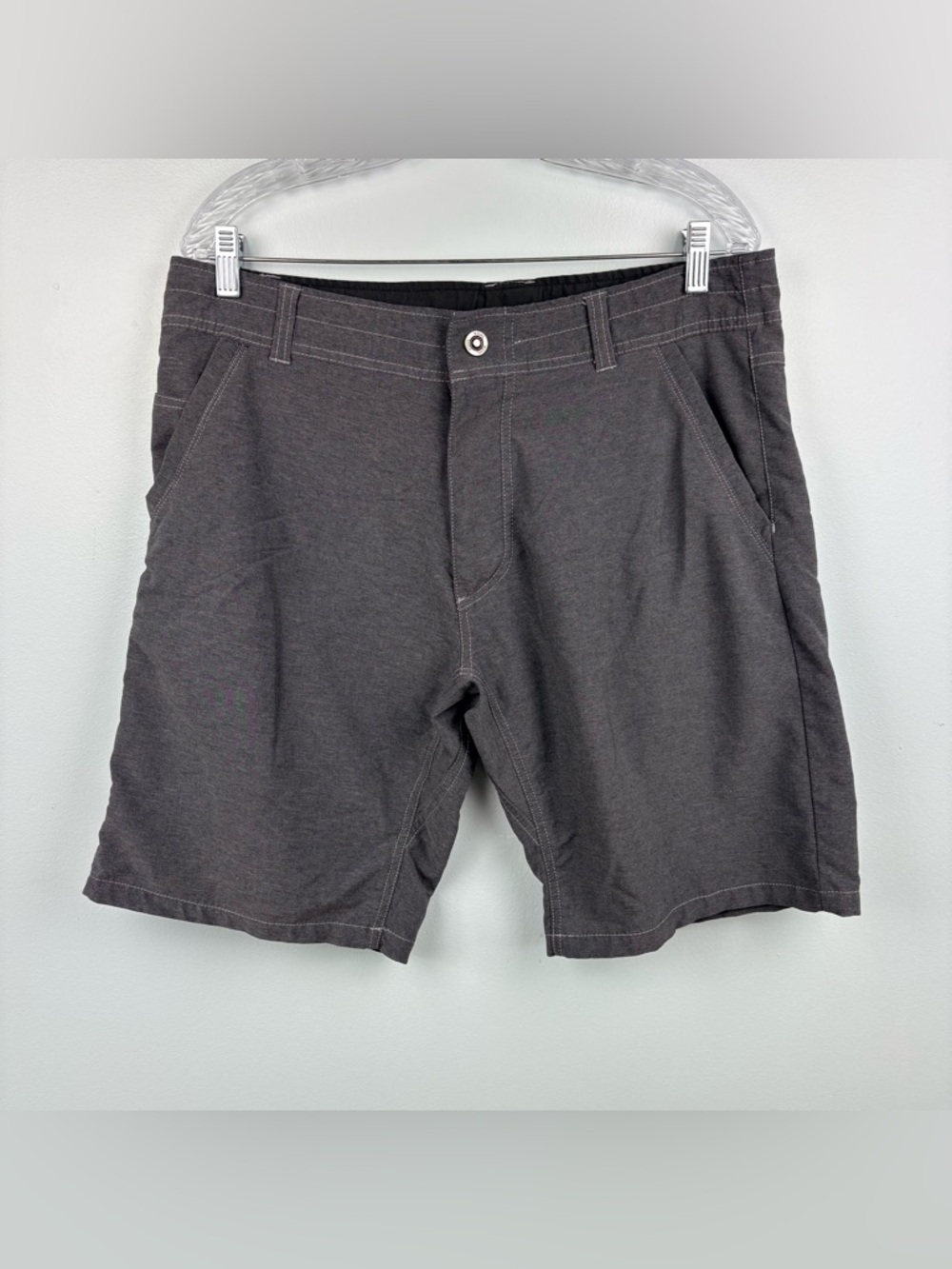Kuhl Shift Amphibia Shorts 10” Performance Quick Dry Land Or Sea Gray 5129 Sz 34